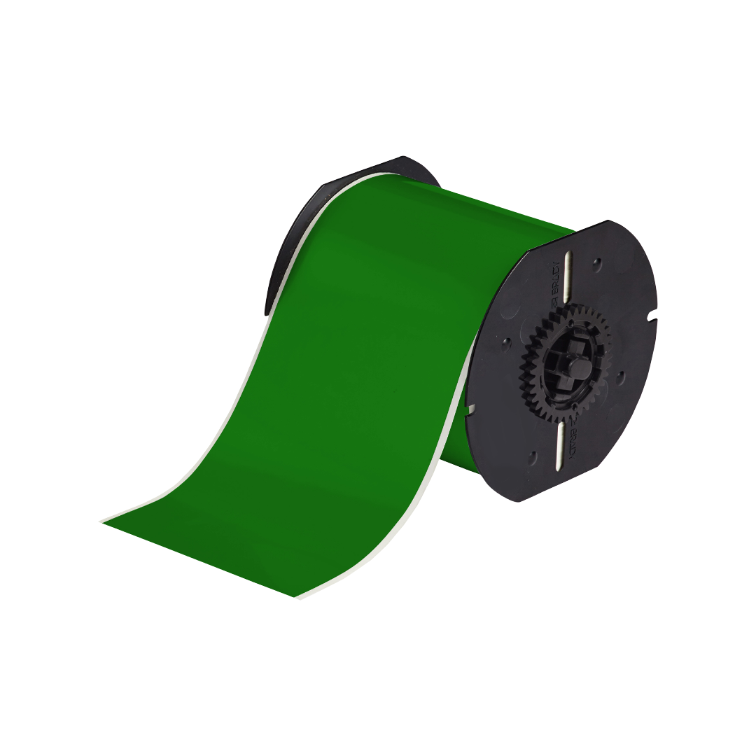 Cinta Vinil Verde, 4'' x 100 pies | ID+Safety