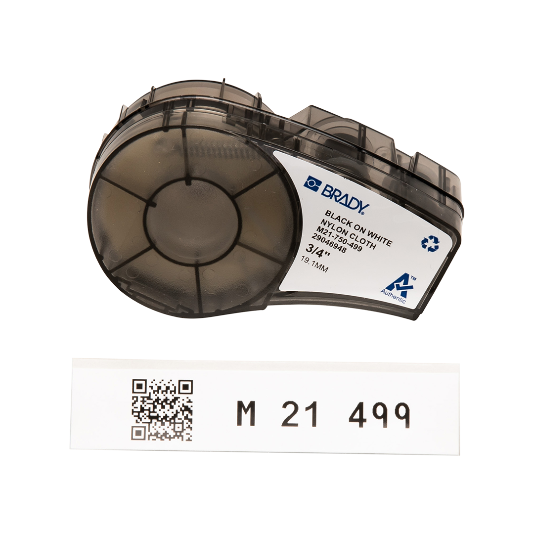 Cartucho Etiquetas, Negro/Blanco, 3/4 pulg x 16 pies | ID+Safety