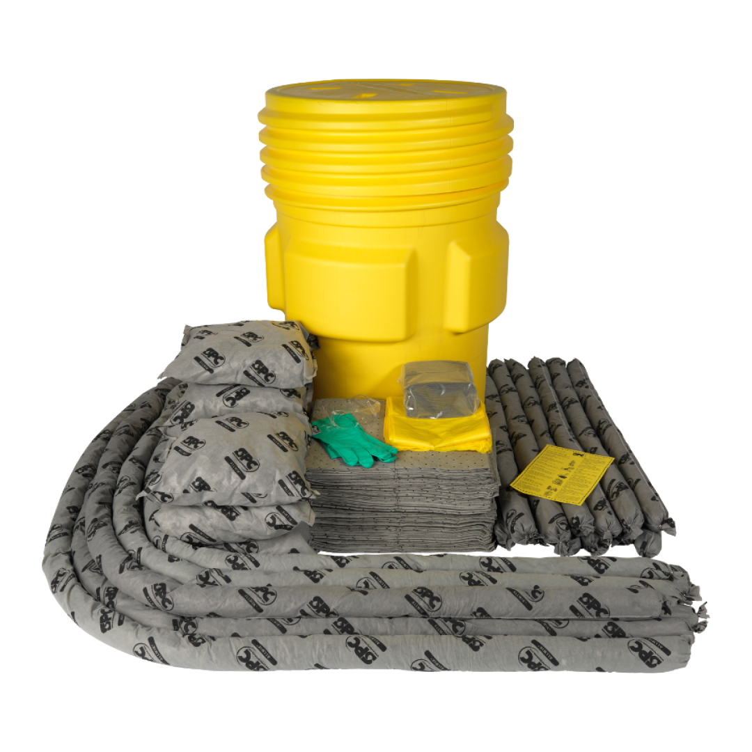 Kit Antierrames Universales Tambo 95 gal. Amarillo | ID+Safety