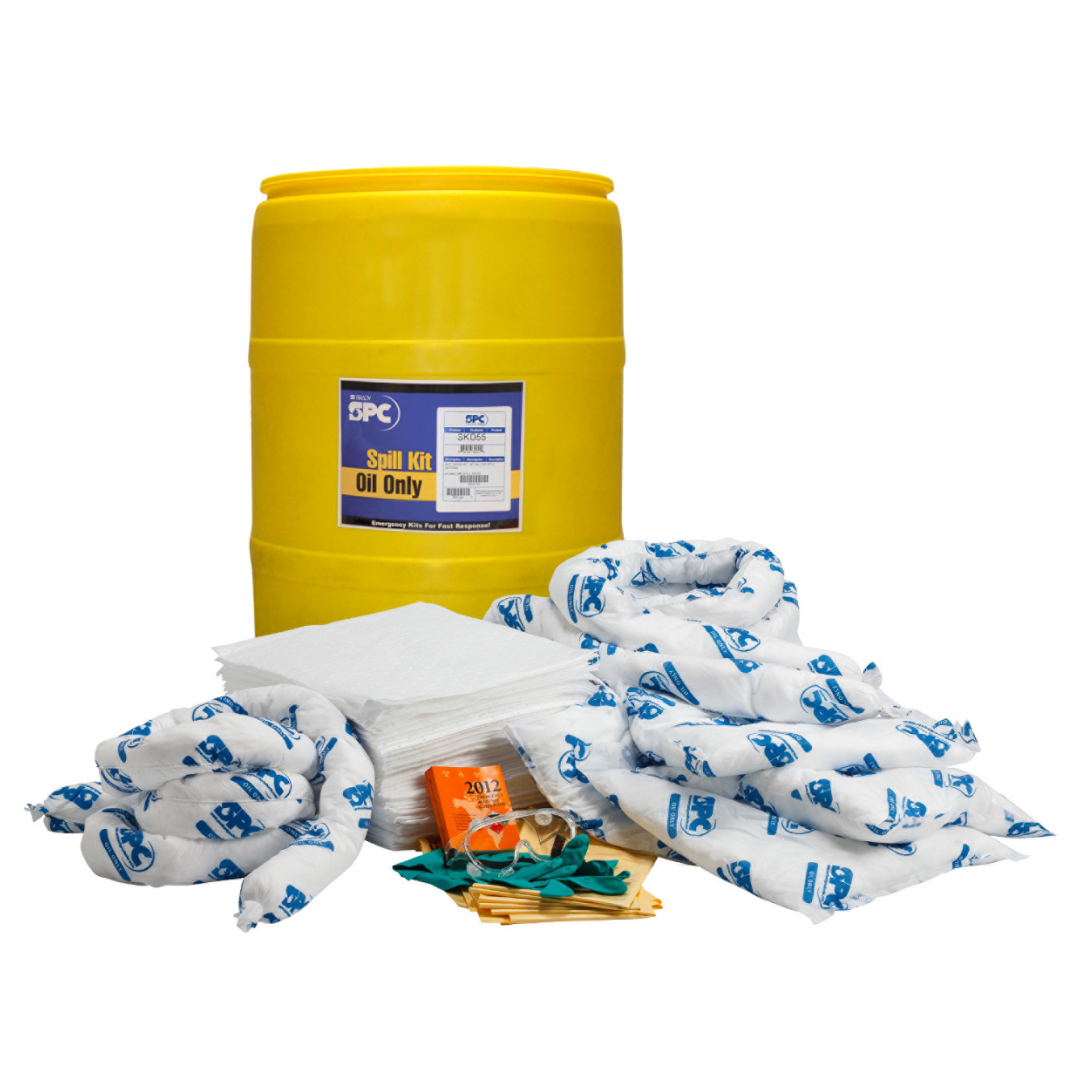 Kit Antiderrames para Aceites, Tambor 55 gal. Amarillo | ID+Safety