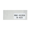 Etiquetas de poliéster pre-cortadas en negro sobre blanco de 0.75" x 1"